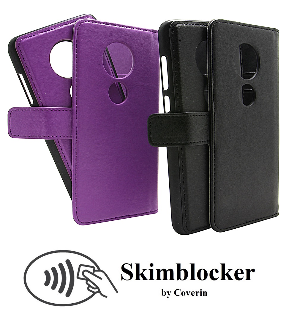 Skimblocker Magnet Wallet Motorola Moto G7 Play